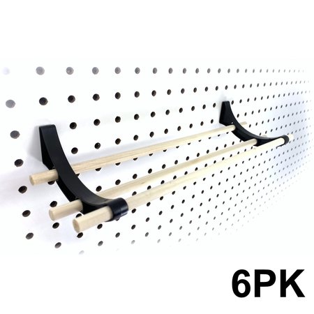 PEGGY Pegboard Accessory Hook and Dowel Organizer Storage for Tape, Ribbon, Crafts, Hobby, 12” kit 6PK 2022010106